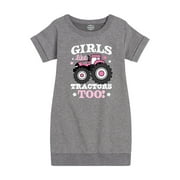Case IH - Girls Like Tractors Too - Toddler Girls Fleece Dress