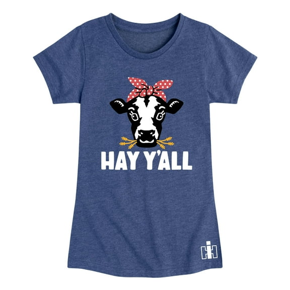 Case IH - Hay Y'all - Youth Girls Short Sleeve Graphic T-Shirt