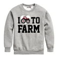 thumbnail image 1 of Case IH - I Love To Farm - Toddler Crewneck Fleece Sweatshirt, 1 of 5
