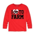 thumbnail image 1 of Case IH - I Love To Farm - Toddler Long Sleeve Graphic T-Shirt, 1 of 5