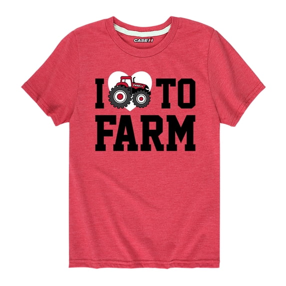 Case IH - I Love To Farm - Toddler Short Sleeve Graphic T-Shirt