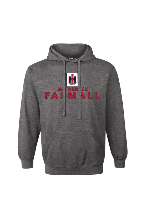 - IH Square Logo Mccormick Farmall Stack - Men's Pullover Hoodie