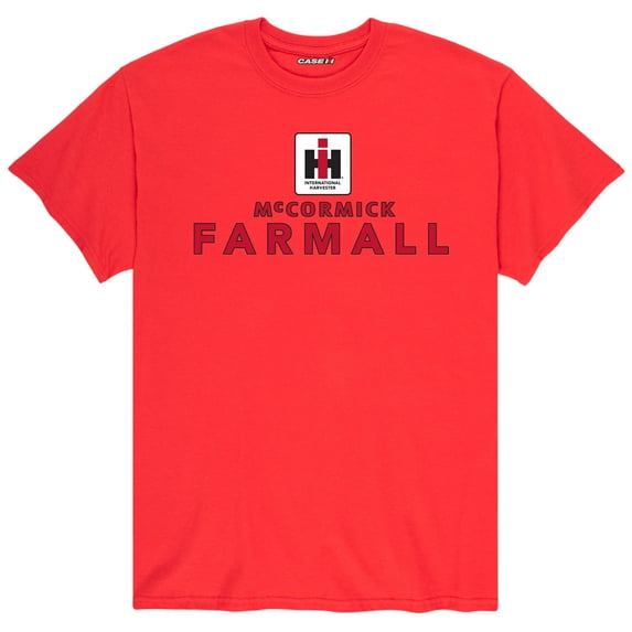 Case IH - IH Square Logo Mccormick Farmall Stack - Men's Short Sleeve Graphic T-Shirt