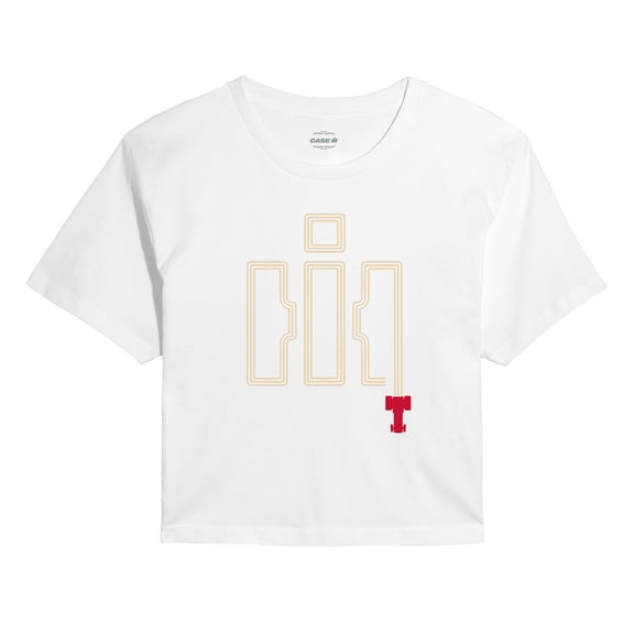 Case IH - IH Tractor Tracks - Juniors Cropped Graphic T-Shirt