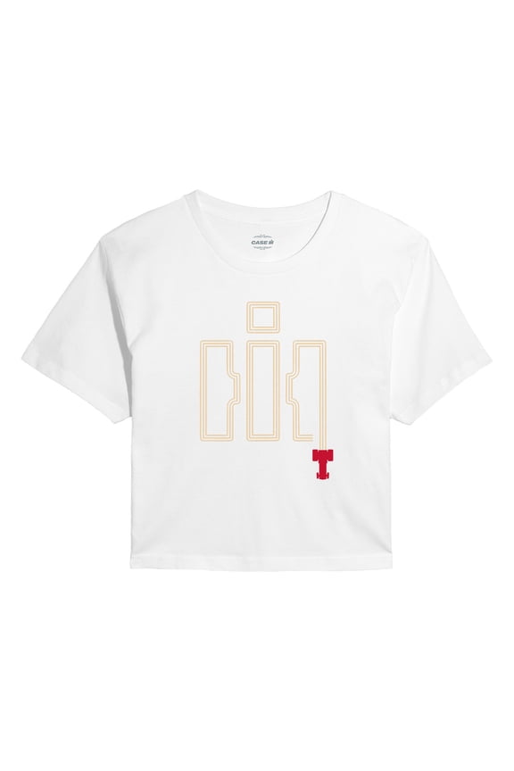 - IH Tractor Tracks - Juniors Cropped Graphic T-Shirt