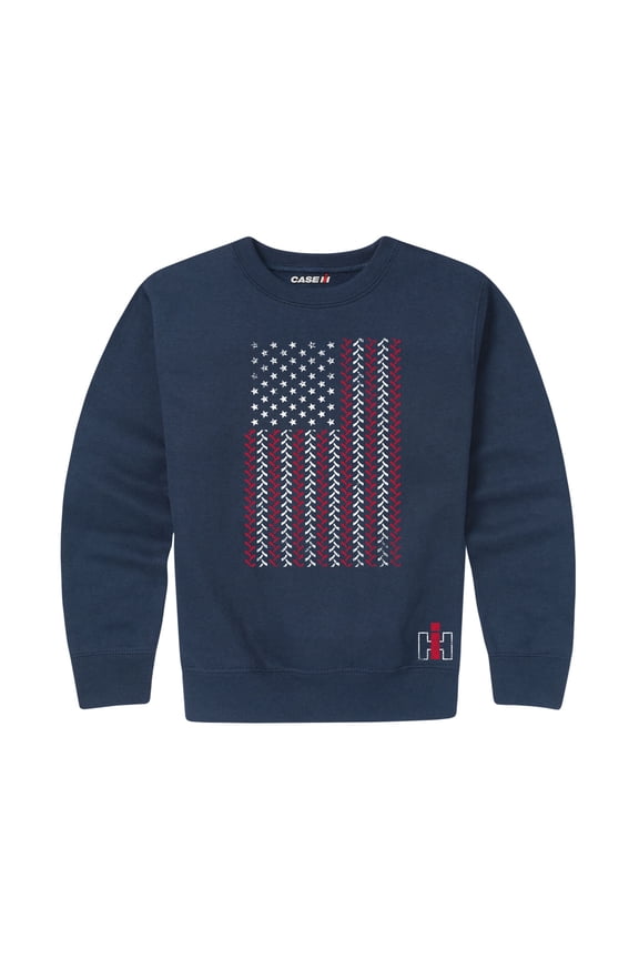 - Ih Tractor Tread Flag - Youth Crew Fleece