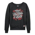 thumbnail image 1 of Case IH - International Harvester - Always Stay Humble And Kind - Women's Lightweight French Terry Long Sleeve Shirt, 1 of 4