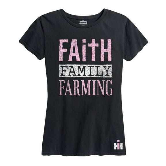 Case IH - International Harvester Faith Family Farming  - Women's Short Sleeve Graphic T-Shirt