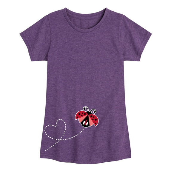 Case IH - Ladybug Heart Trail - Toddler Girls Short Sleeve Graphic T-Shirt