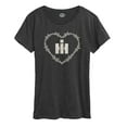 thumbnail image 1 of Case IH - Logo Barbed Heart - Women's Short Sleeve Graphic T-Shirt, 1 of 4