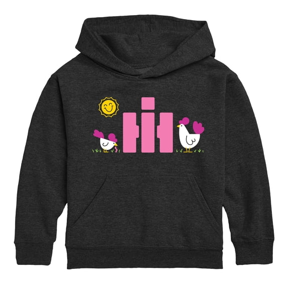 Case IH - Logo Chickens - Youth and Toddler Pullover Fleece Hoodie