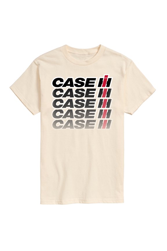 Case IH Logo Repeat Fade - Men's Short Sleeve Graphic T-Shirt