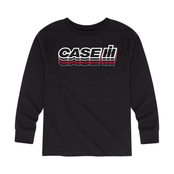 Case IH Logo Repeated - Youth Long Sleeve Graphic T-Shirt