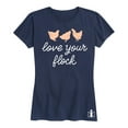 thumbnail image 1 of Case IH - Love Your Flock Chickens - Women's Short Sleeve Graphic T-Shirt, 1 of 4