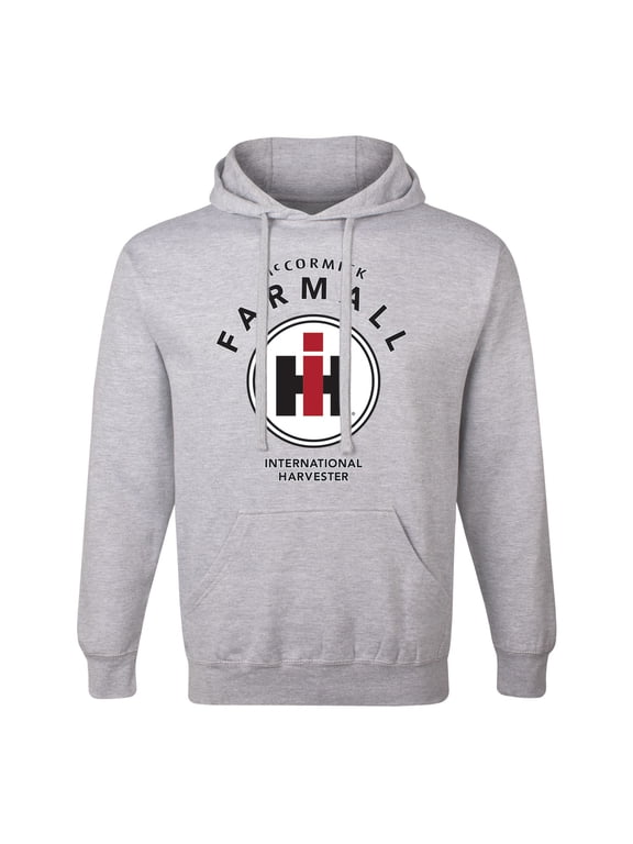 - Mccormick Farmall Circle IH Logo Adult Men's Graphic Fleece Pullover Hoodie