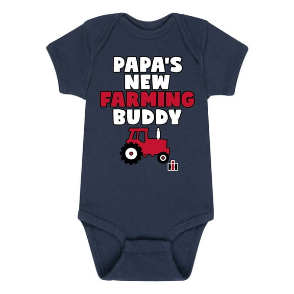 Case IH - Papa's New Farming Buddy - Infant Baby Boy One Piece Onesie