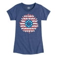 thumbnail image 1 of Case IH - Patriotic Daisy - Youth Girl Short Sleeve T-Shirt, 1 of 5