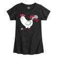 thumbnail image 1 of Case IH - Patterned Rooster - Toddler Girl Short Sleeve T-Shirt, 1 of 5