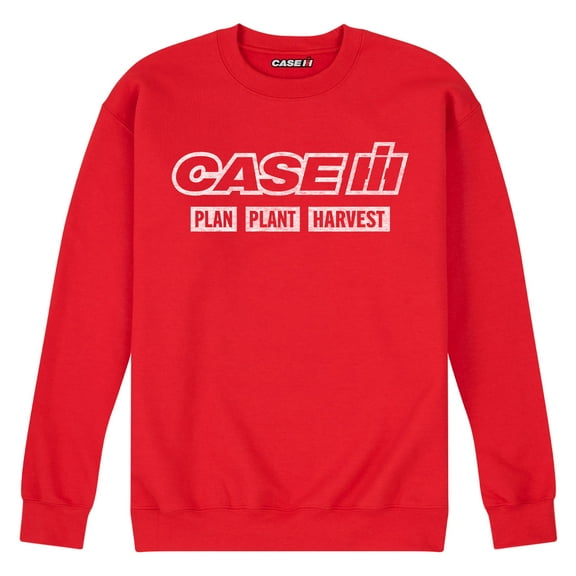 Case IH Plan Plant Harvest - Men's Crew Neck Fleece Pullover