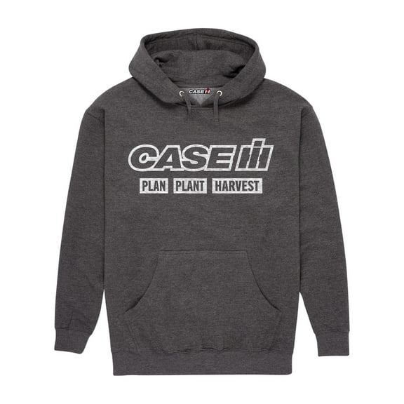Case IH Plan Plant Harvest - Men's Pullover Hooded Fleece Sweatshirt