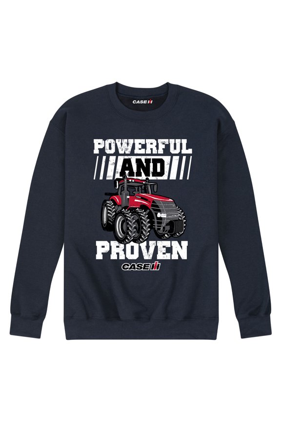 Case IH Powerful And Proven - Men's Crew Neck Fleece Pullover