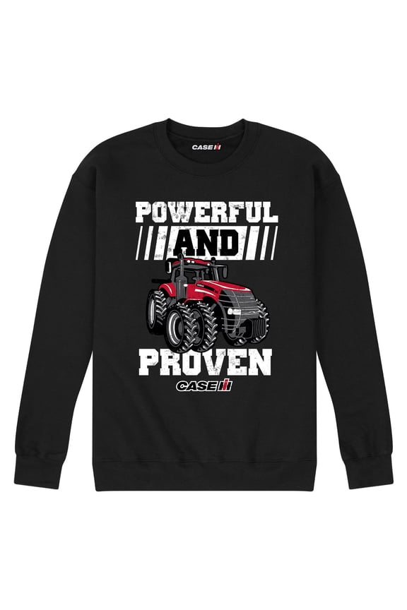 Case IH Powerful And Proven - Men's Crew Neck Fleece Pullover