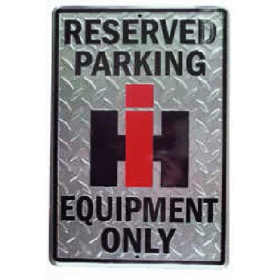 Case IH Reserved Parking Raised Diamond Sign