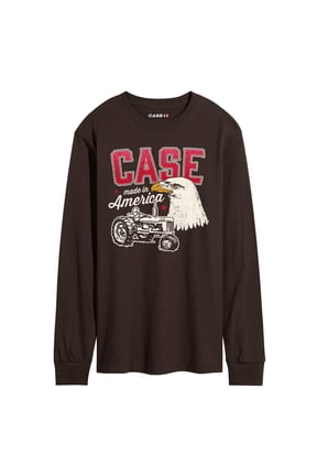 - Retro Case Old Abe And Tractor - Men's Long Sleeve Graphic T-Shirt