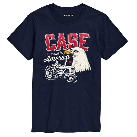 Case IH - Retro Case Old Abe And Tractor - Men's Short Sleeve Graphic T-Shirt