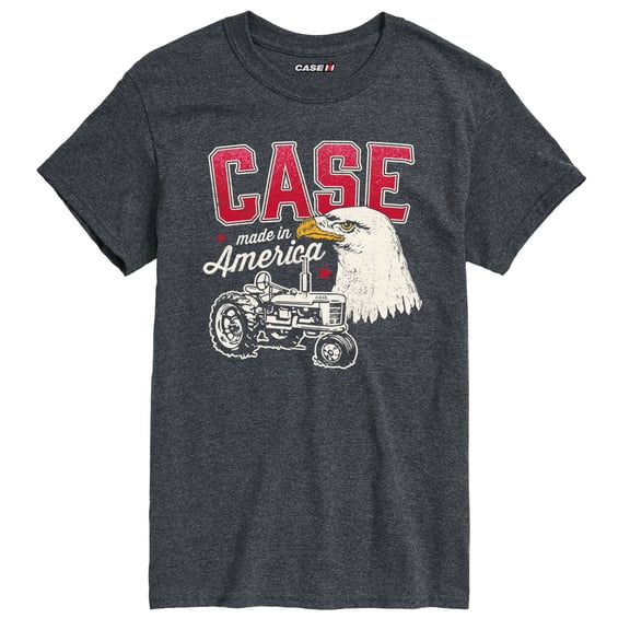 Case IH - Retro Case Old Abe And Tractor - Men's Short Sleeve Graphic T-Shirt