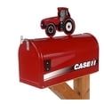 thumbnail image 1 of Case IH Rural Style Mailbox with Topper Tractor Red, 1 of 1