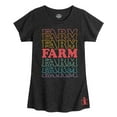 thumbnail image 1 of Case IH - Spin Rainbow Stacked Farm - Youth Girl Short Sleeve T-Shirt, 1 of 5