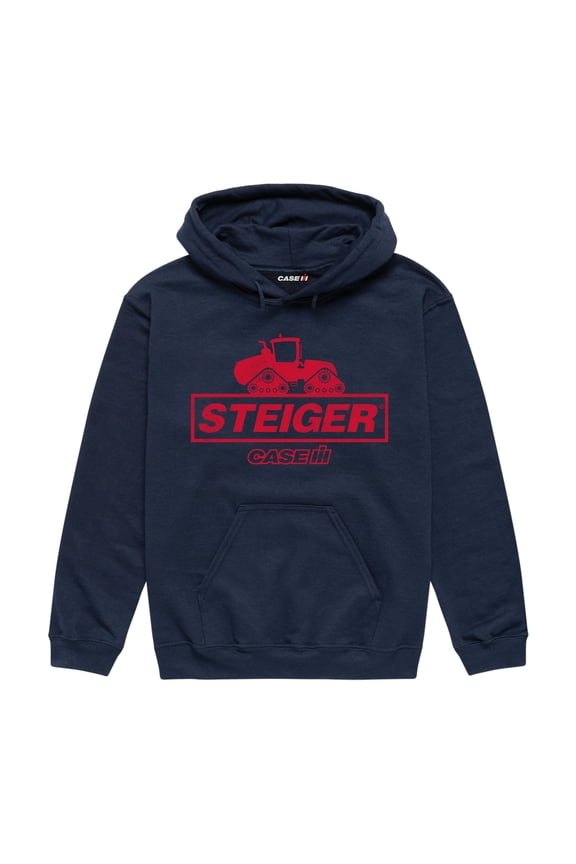 Case IH Steiger - Men's Pullover Hooded Fleece Sweatshirt