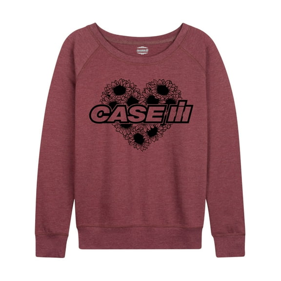 Case IH Sunflower Heart - Women's Lightweight French Terry Long Sleeve Shirt