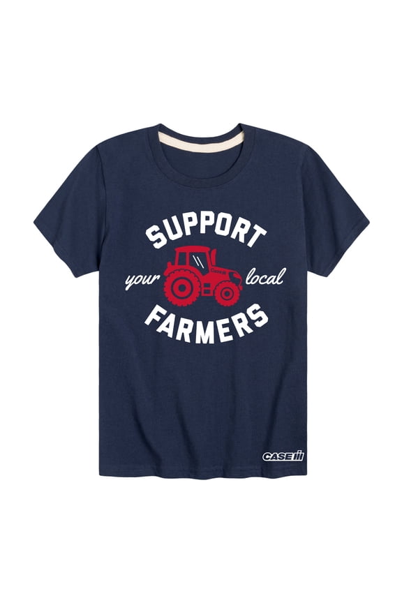 - Support Your Local Farmers - Toddler Short Sleeve Graphic T-Shirt