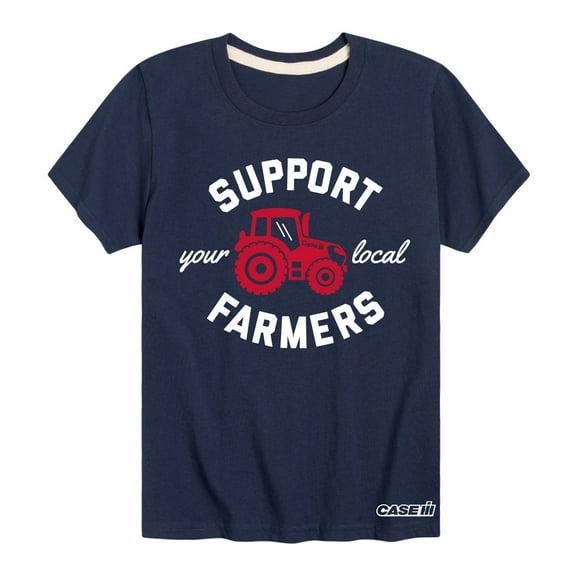 Case IH - Support Your Local Farmers - Toddler Short Sleeve Graphic T-Shirt