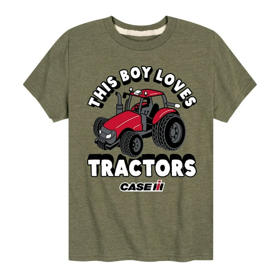 Case IH - This Boy Loves Tractors - Toddler Short Sleeve Graphic T-Shirt