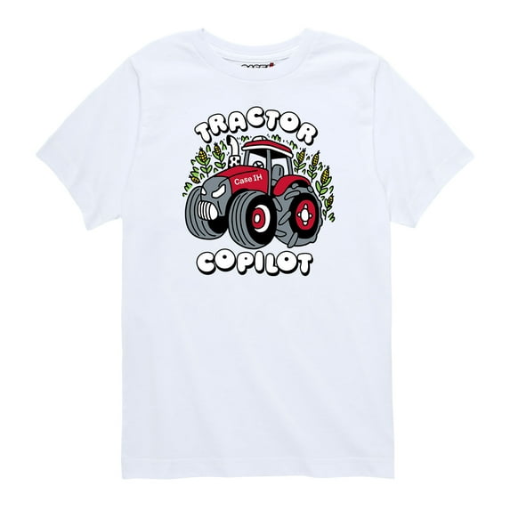 Case IH - Tractor Copilot - Toddler and Youth Short Sleeve Graphic T-Shirt