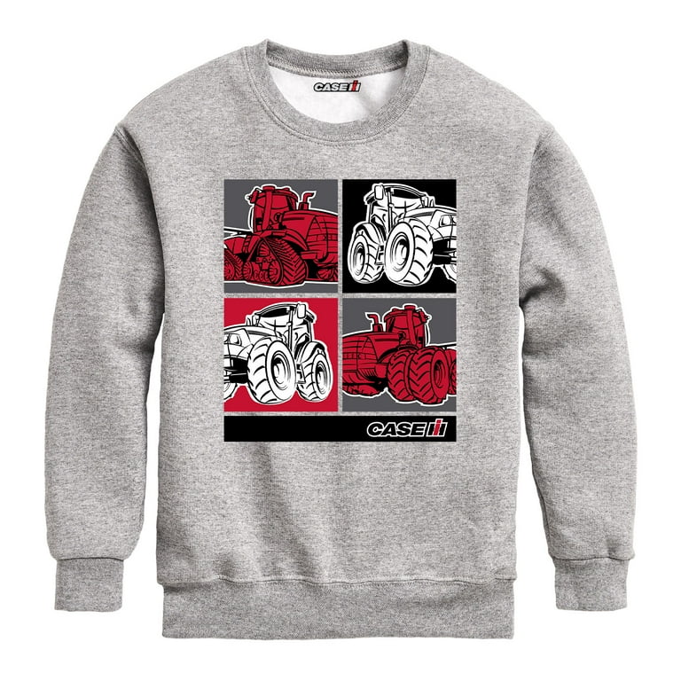 Case IH Tractor Grid Youth Crewneck Fleece Sweatshirt Walmart