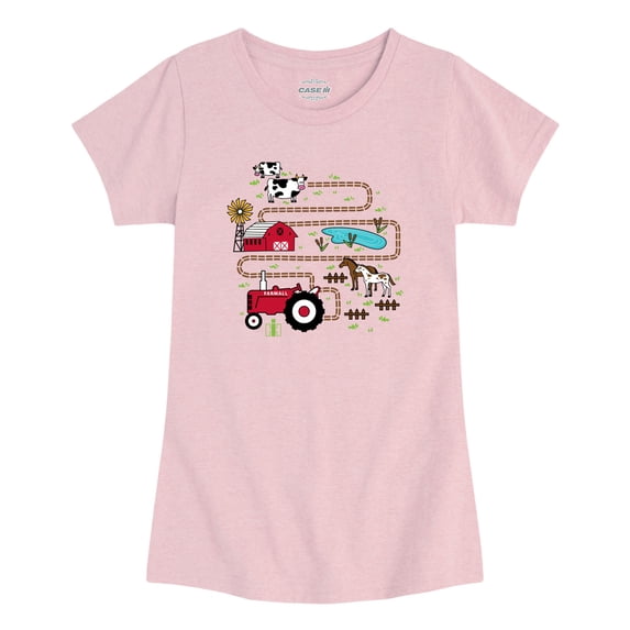 Case IH - Tractor Road Map Toddler Short Sleeve Graphic T-Shirt