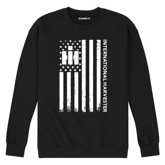Case IH - Vertical American Flag - Men's Crew Fleece Sweatshirt