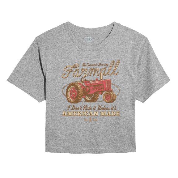 Case IH - Western Farmall American Made - Juniors Cropped Graphic T-Shirt