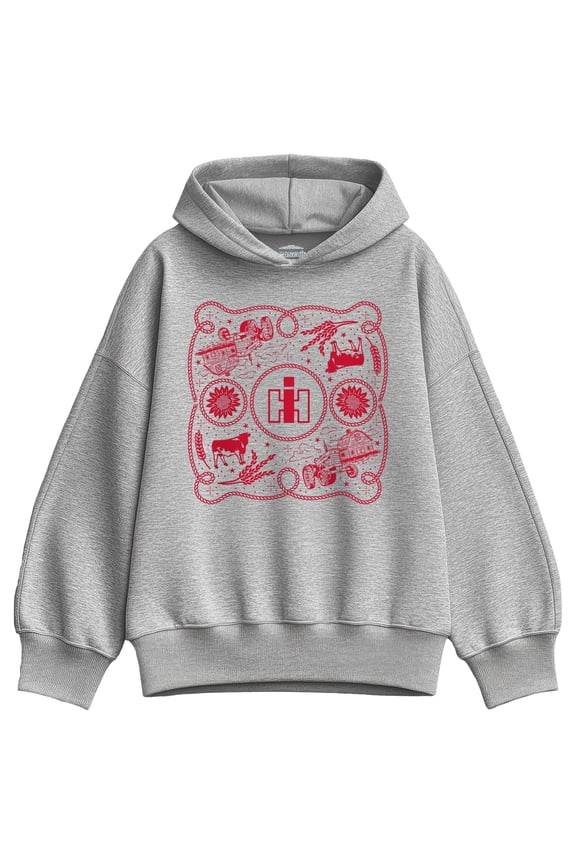 - Western IH Bandana - Women's Oversized Fleece Hoodie Sweatshirt