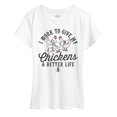 thumbnail image 1 of Case IH - Work For My Chickens - Women's Short Sleeve Graphic T-Shirt, 1 of 4
