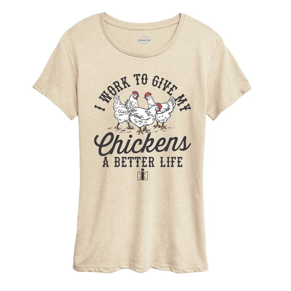 Case IH - Work For My Chickens - Women's Short Sleeve Graphic T-Shirt