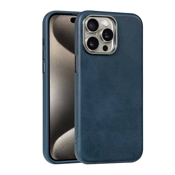 Case For IPhone 16/16 Plus/16 Pro/16 Pro Max, Lens Protector Wireless Charging Anti-scratch Military-Grade Shell Shockproof Retro Cover Ultra -Thin Not Yellowing Leather Case