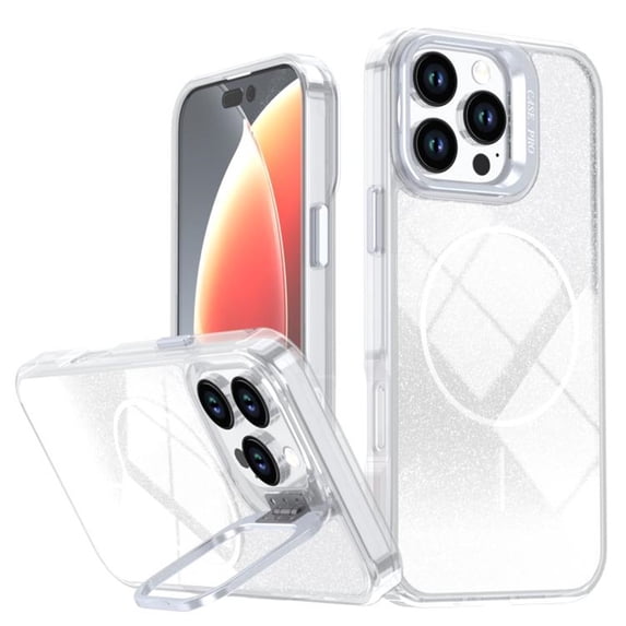 Case For IPhone 16 Pro 6.3-inch, Bright Color Glitter Gradient Frame ...