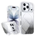 thumbnail image 1 of Case For IPhone 17 Pro 6.3-inch, Bright Color Glitter Gradient Frame Holder Slim Magnetic Phone Case [Compatible With MagSafe ] Hard Back & Soft TPU Bumper Shockproof Protective Cover,Black, 1 of 8