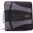 thumbnail image 1 of Case It 2-Inch Dual D-Ring Zipper Binder, 4 Inch Capacity, Black, DUAL-301-Black, 1 of 8
