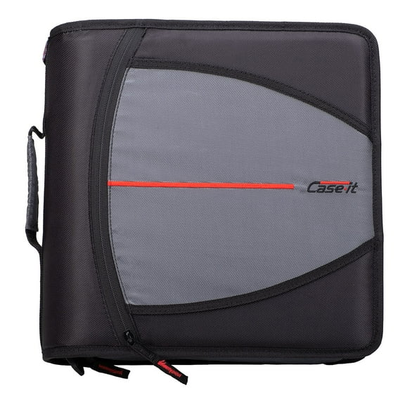 Case It Case-it Mighty Zip Tab 3 3-Ring Zipper Binder 169801